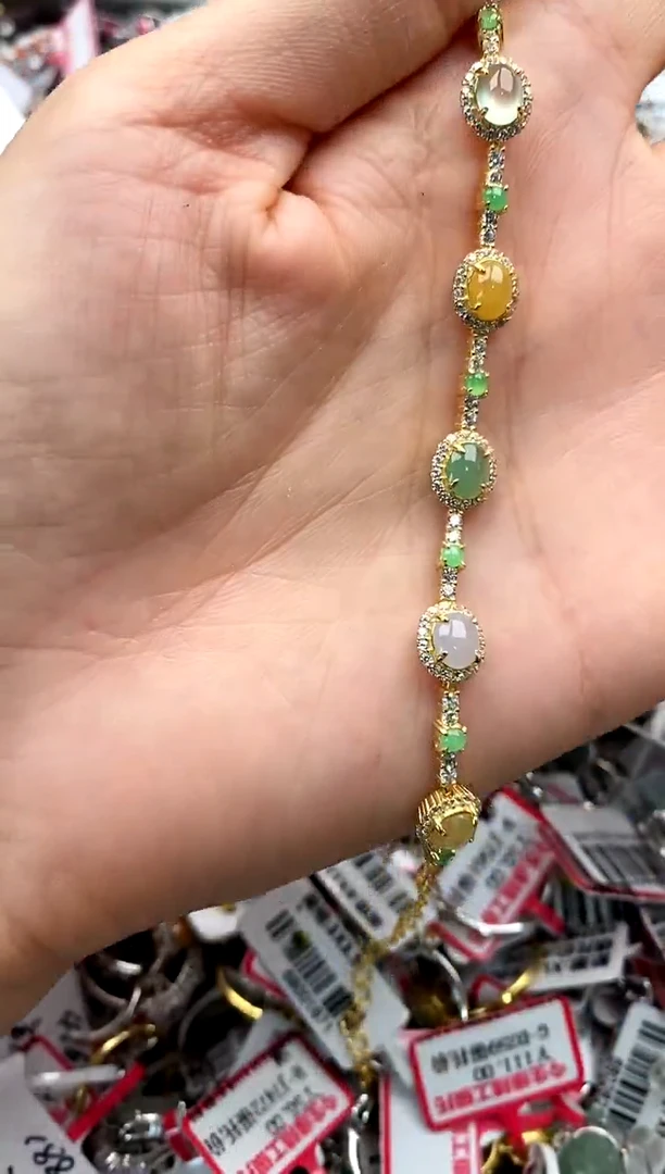 【闪购商品】翡翠戒指银S925镶嵌8888888    7