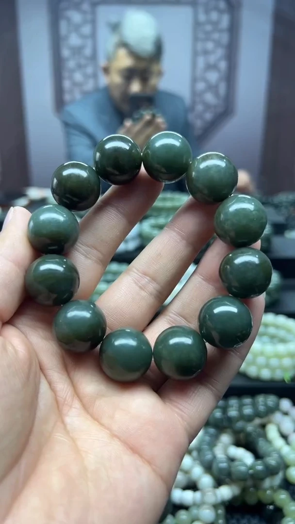 【闪购商品】和田玉手串未镶嵌且末蓝微糖卡20多样性拍一发一