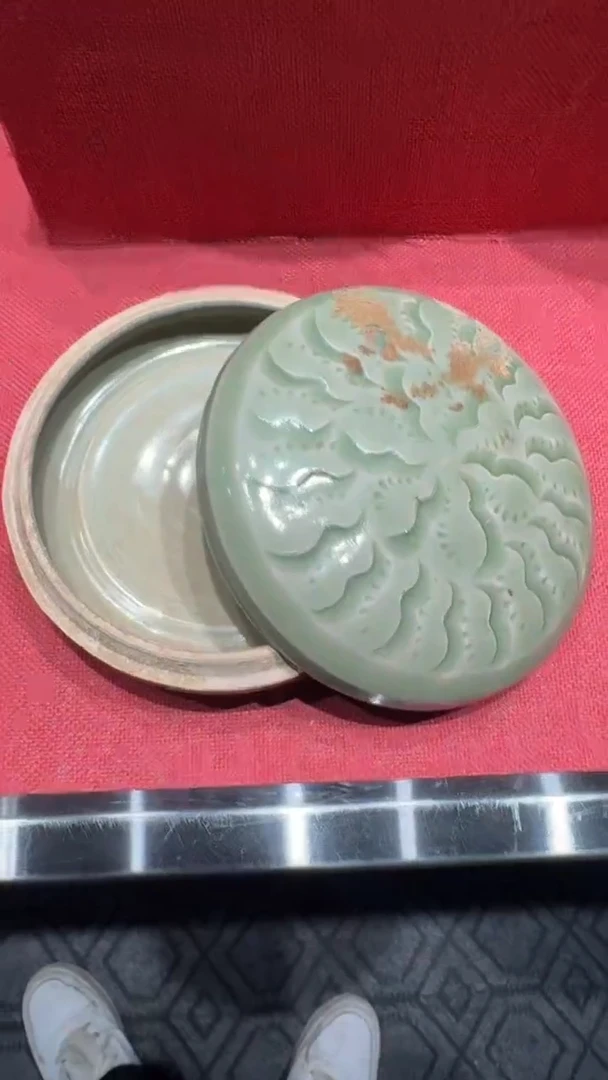 瓷片标*猫瓷器摆件瓷器摆件