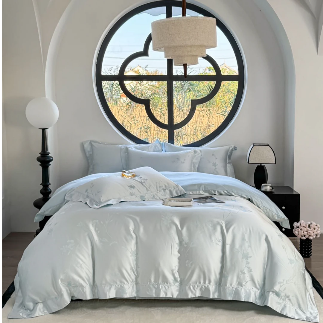 【落枝】——轻奢高端纯棉高精密色织提花四件套