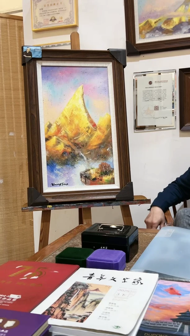 油画张敬-30*55尺寸-油画作品