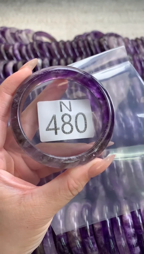 水晶珠宝半成品未镶嵌水晶手镯480-58