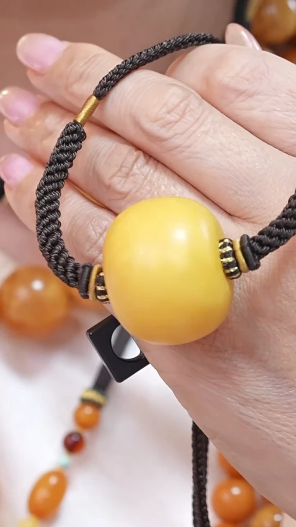 蜜蜡颈饰未镶嵌222-6886天然蜜蜡珠宝奇石云端妖孽全部保真