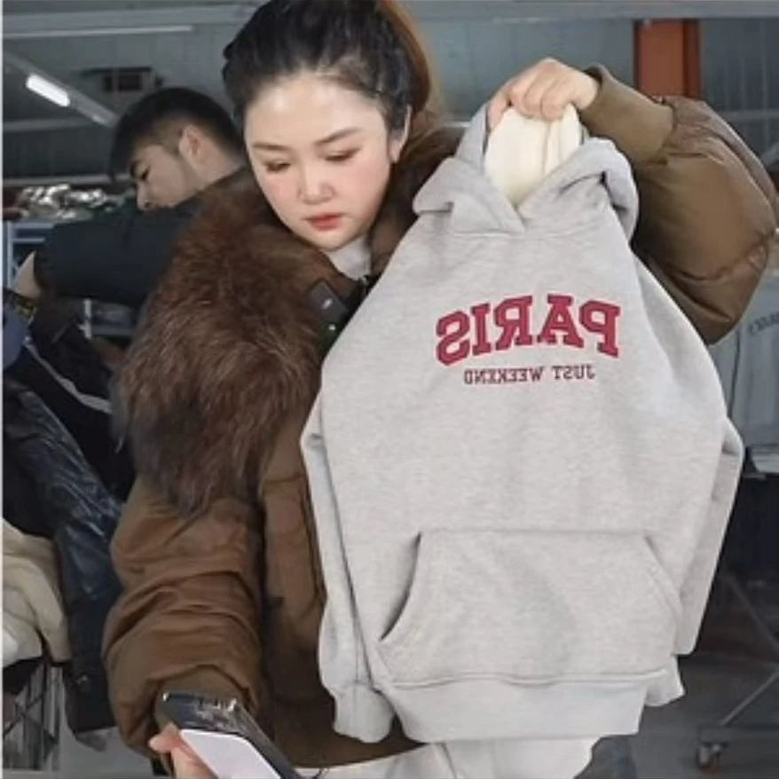 412066《现》小涵家韩版冬季儿童休闲舒适加绒日常百搭圆领卫衣