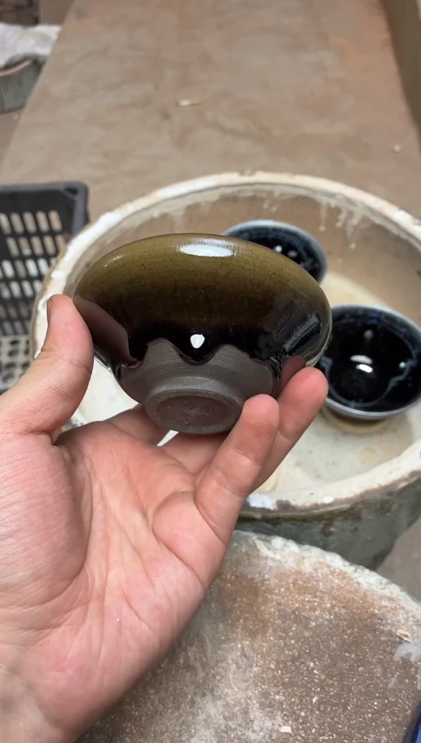 茶盏真柴烧建盏换点柴火