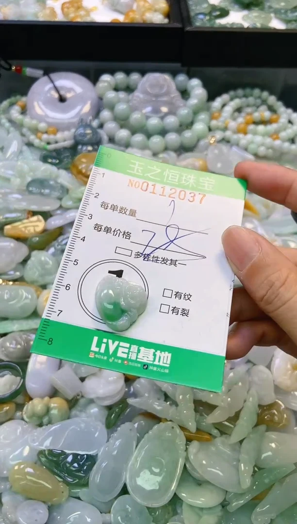 翡翠未镶嵌颈饰闪购0112037