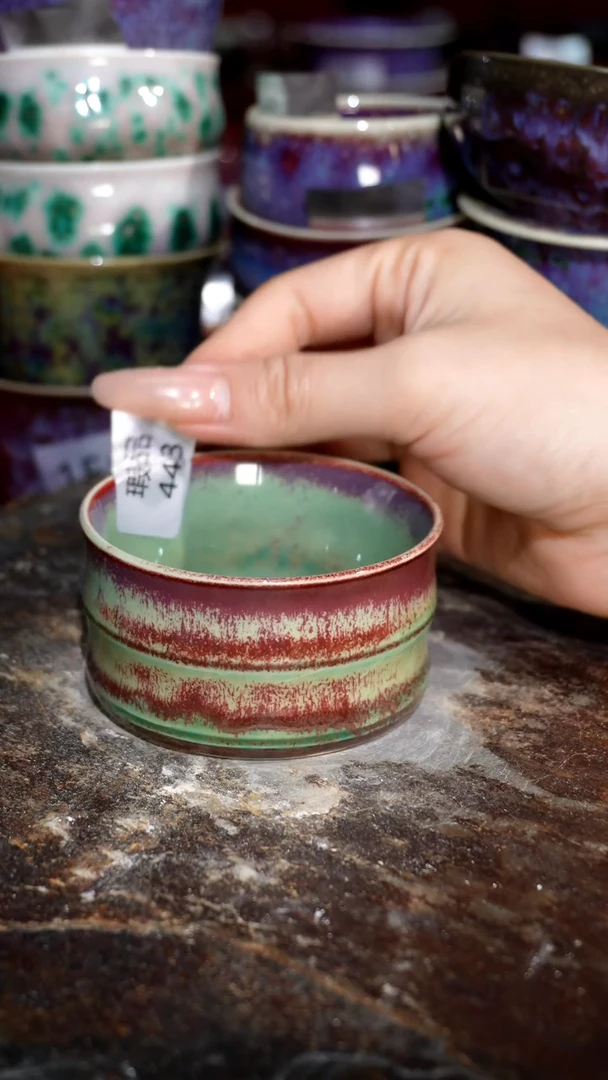 摆件精品窑变钧瓷茶器