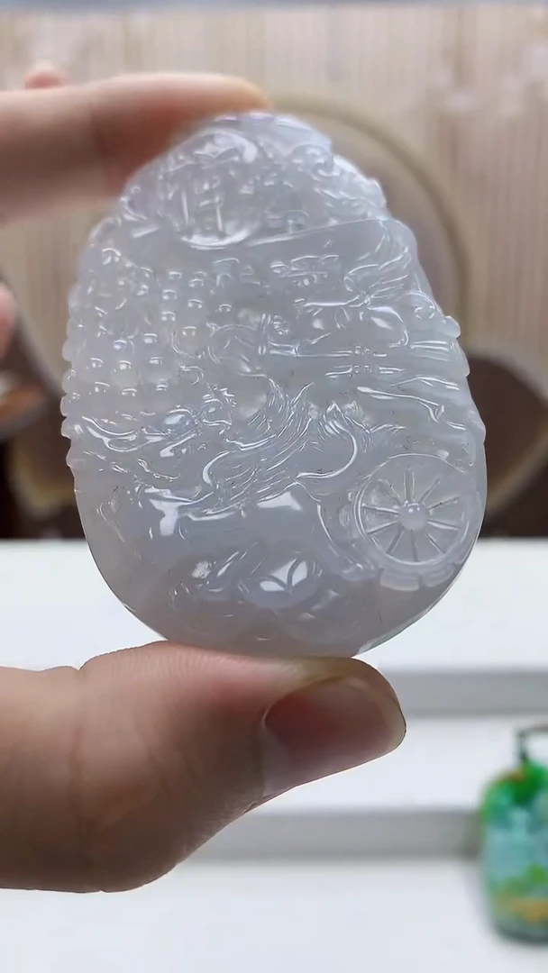 定制翡翠未镶嵌4812bb-毛货挂件70