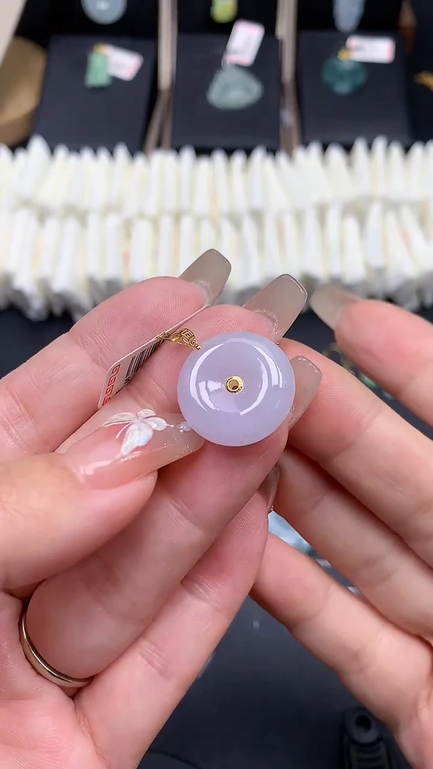 【闪购商品】翡翠吊坠(不含链)18K金镶嵌MS114166