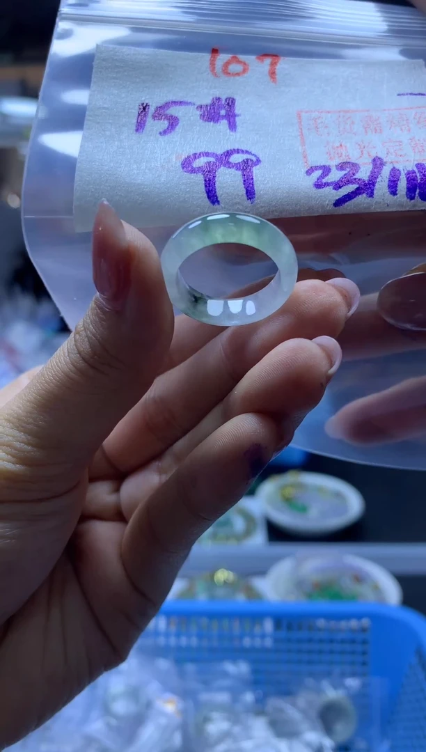 未镶嵌定制翡翠许**?戒圈#99元-毛货需精细抛光