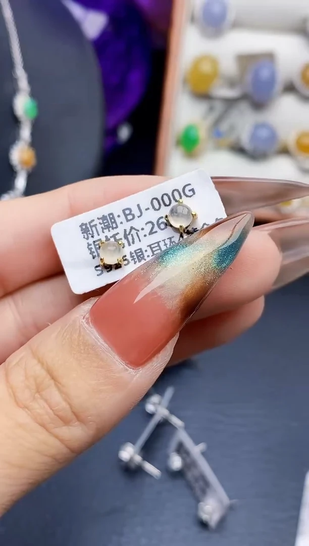 银S925镶嵌戒指翡翠0127