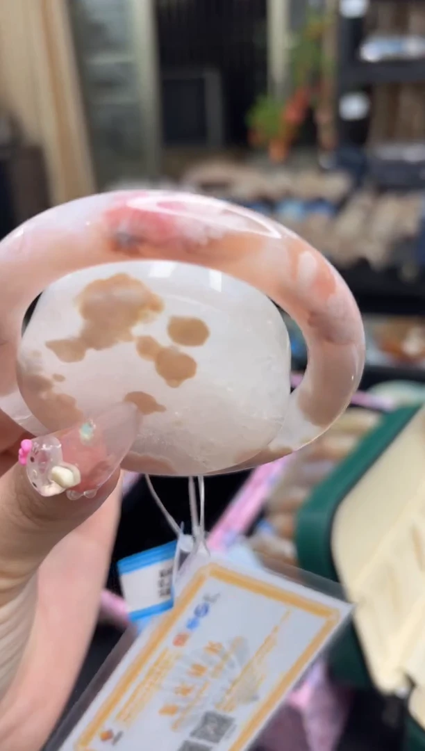 未镶嵌手镯石英质玉85(56圈赠送镯心)