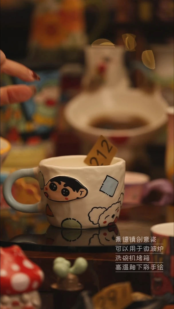 陶瓷景德镇可爱陶瓷釉下彩绘设计师款