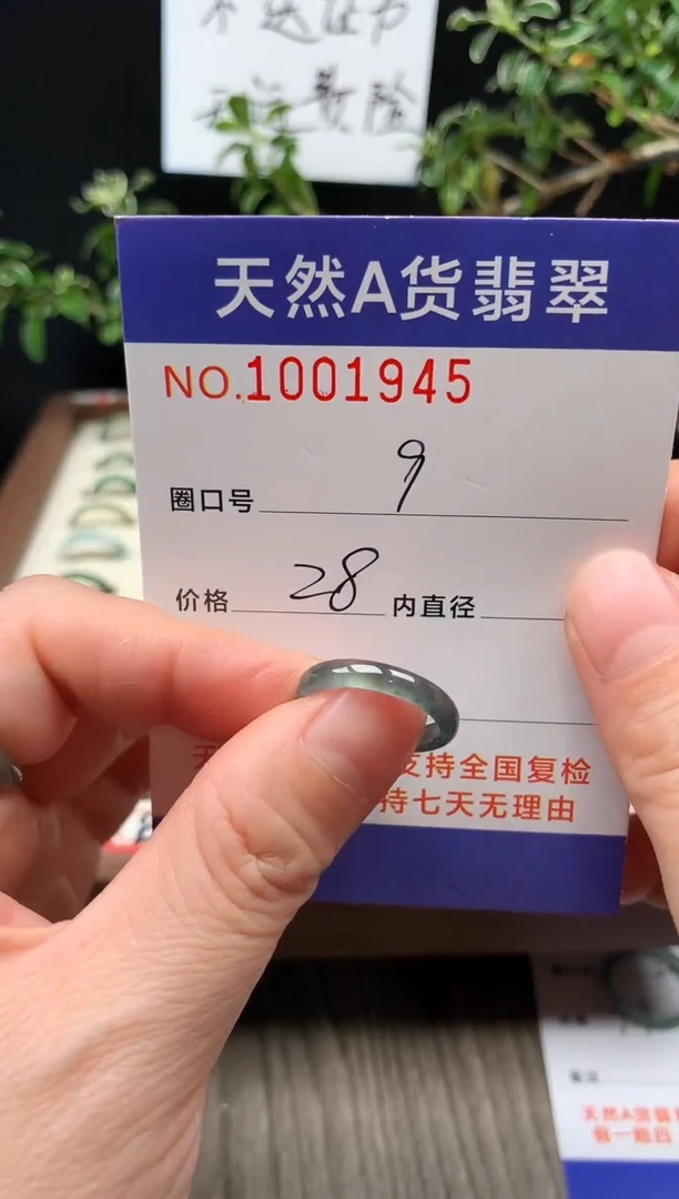 未镶嵌戒指翡翠9#