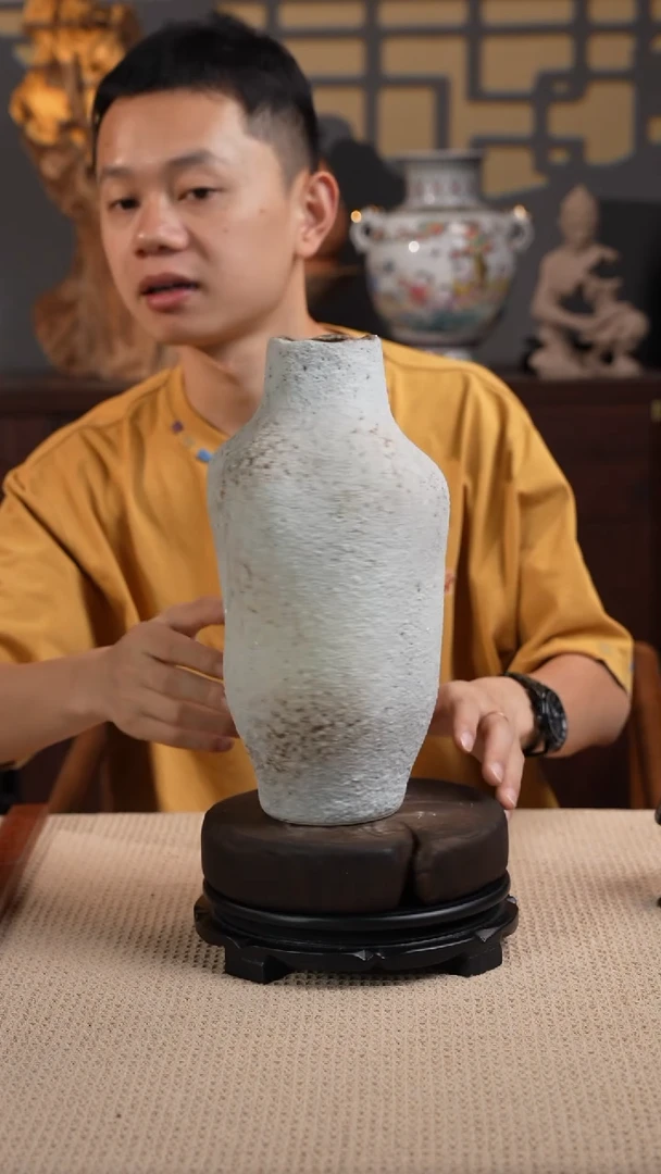 摆件WN问泥景德镇陶瓷花瓶摆件