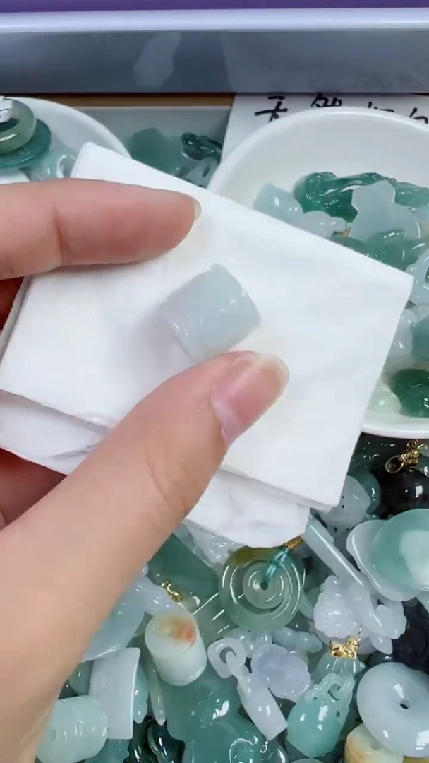 散珠翡翠465号链接，A货翡翠