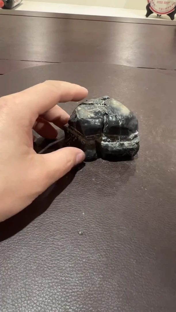 静*意境典雅砚台烟缸摆件