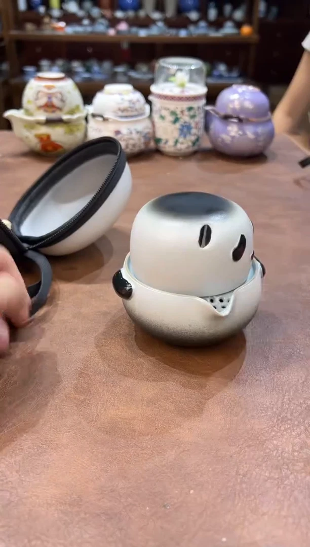 真的很便宜超好看会开片的旅行茶具