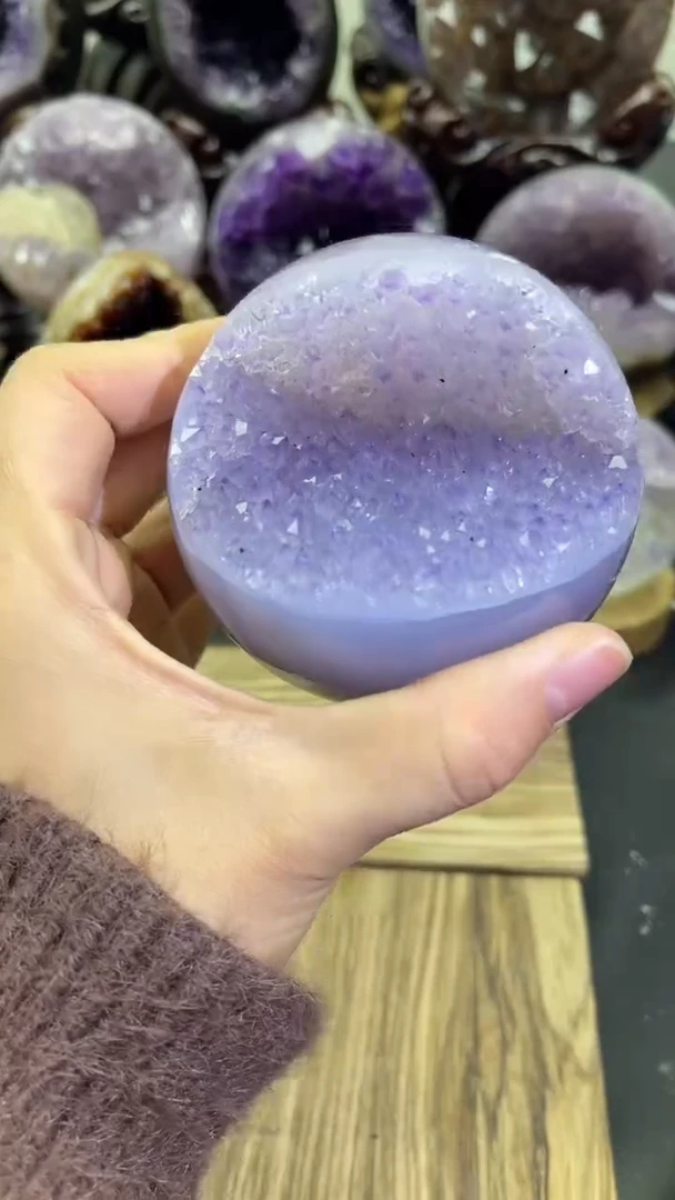 未镶嵌大型摆件（非配饰）紫晶597号开口笑