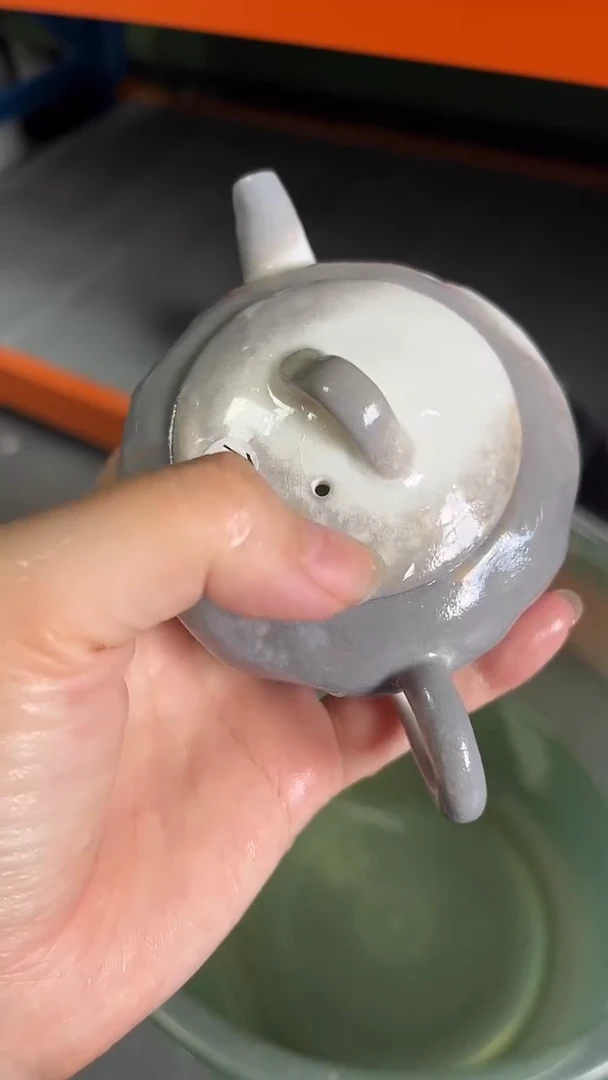 壶189号容量120-130ML高白泥 仿手工壶