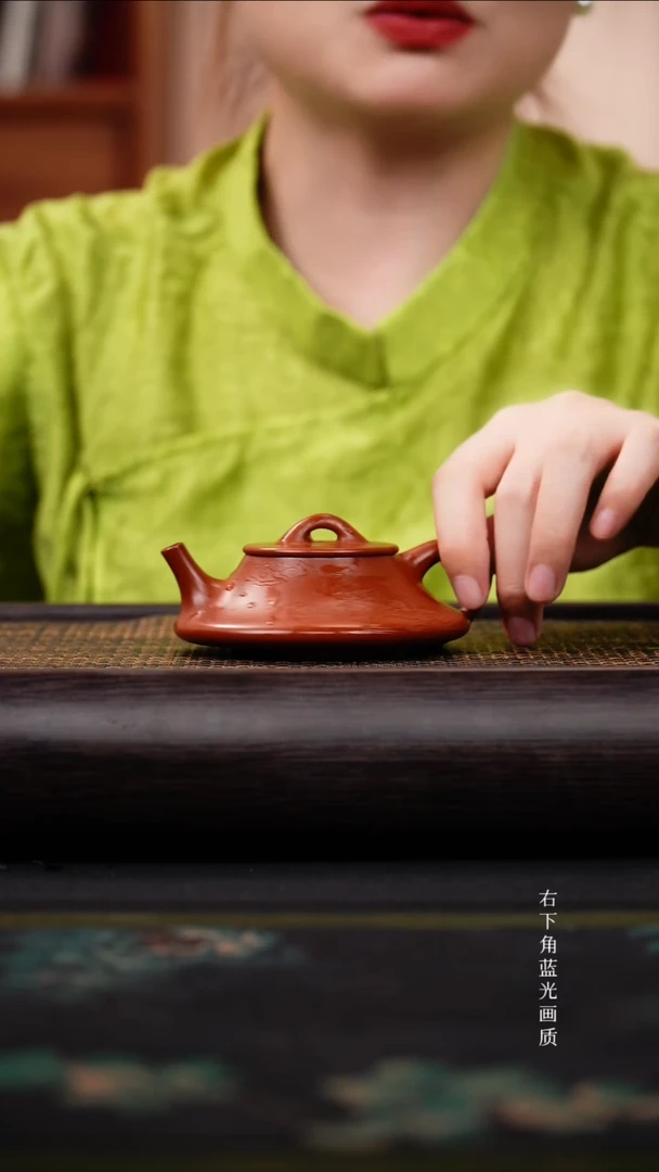 茶壶紫砂朱泥 饮瓢