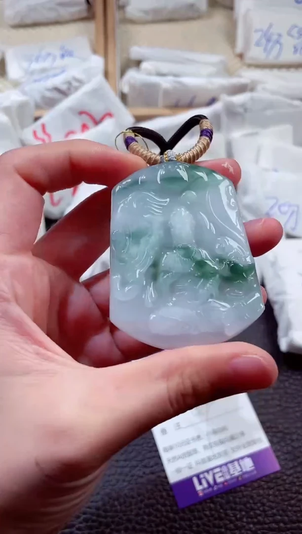 翡翠未镶嵌颈饰00004186普贤