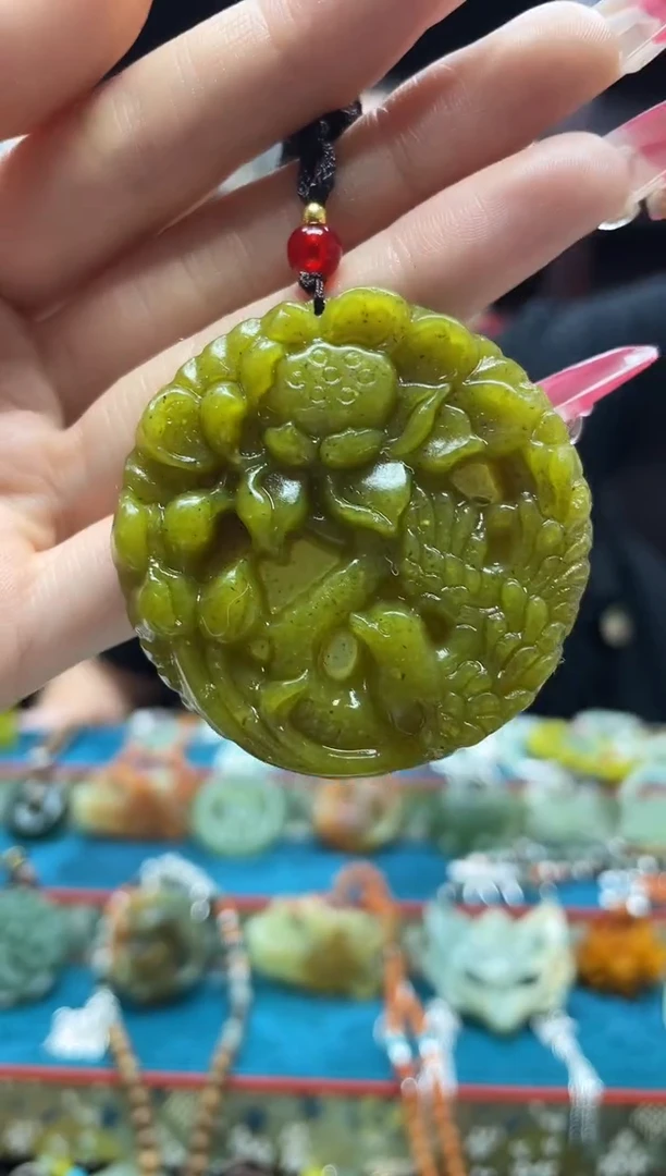 未镶嵌岫玉吊坠·多样性发货*拍一发一