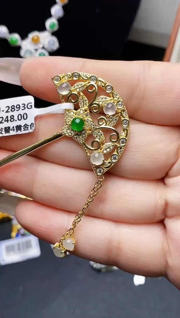 银S925镶嵌戒指翡翠7251