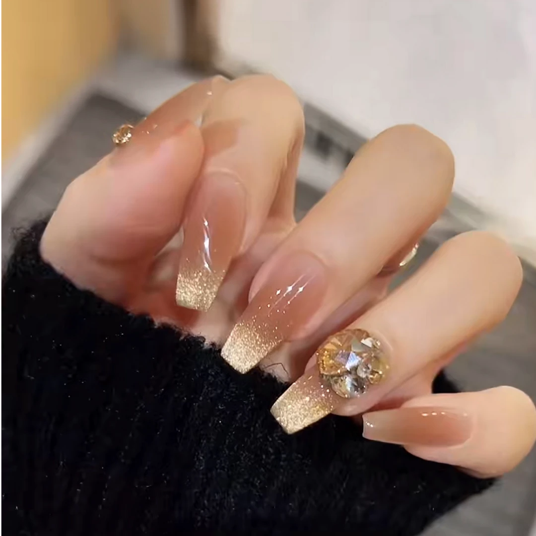 歌剧魅影【施家华子】 蝶诗舞  纯手工定制美甲贴片 定制穿戴甲10片