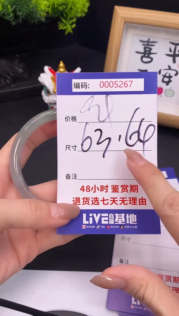 未镶嵌手镯翡翠0005267
