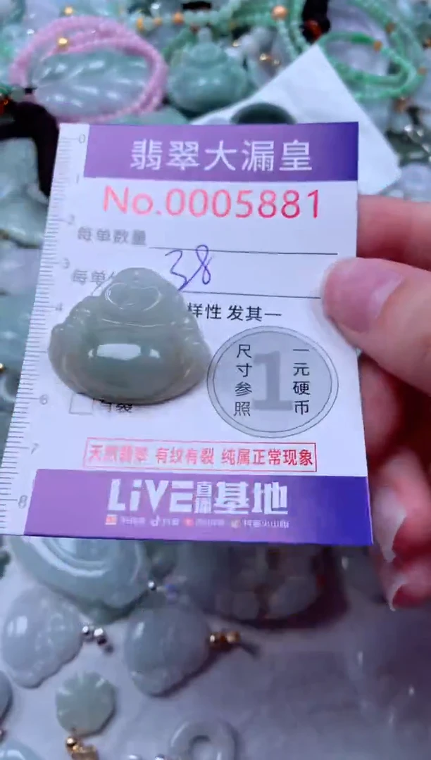 吊坠(不含链)未镶嵌翡翠5881