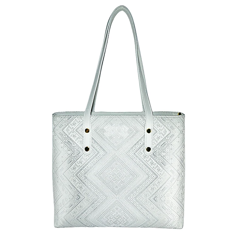 几何横纹素白托特包上班通勤手提袋小拎包便携包出门万能小包痛包