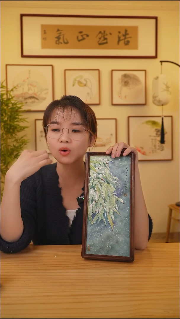 横款鹿鸣现代美术馆-岳倚竹老师作品