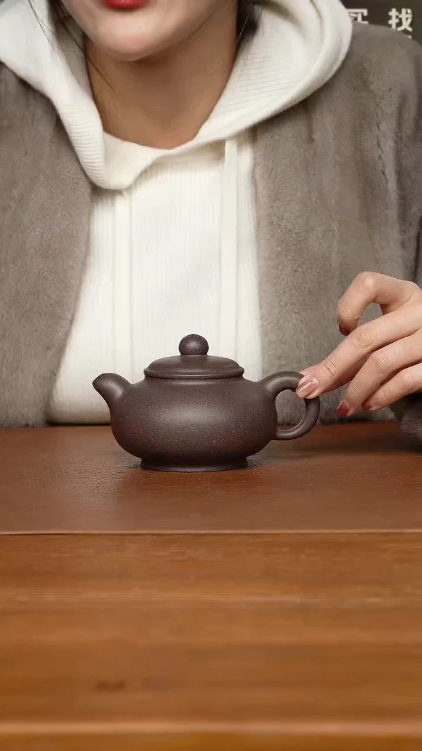 【闪购商品】紫砂茶壶孙煜健玄珠（师承袁小强） 天青270cc