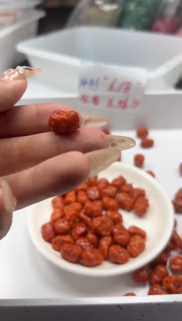 南红玛瑙未镶嵌颈饰w2133南红柿子红貔貅*1颗