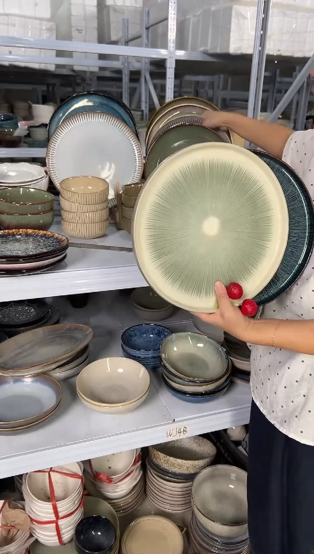 陶瓷外贸尾货瑕疵满20包邮X2大盘