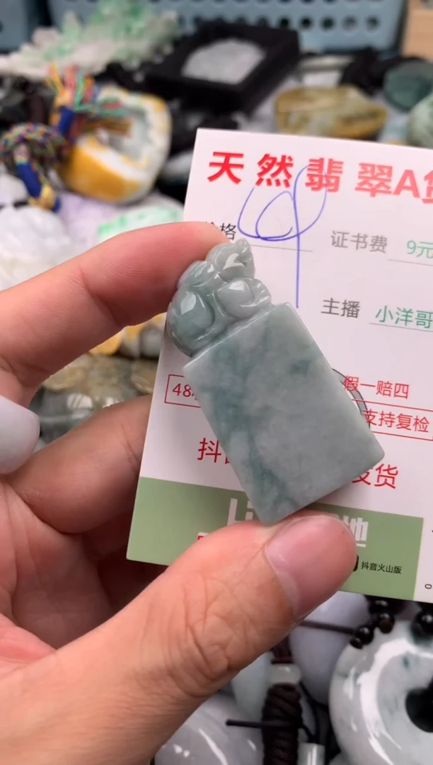 翡翠未镶嵌吊坠(不含链)1