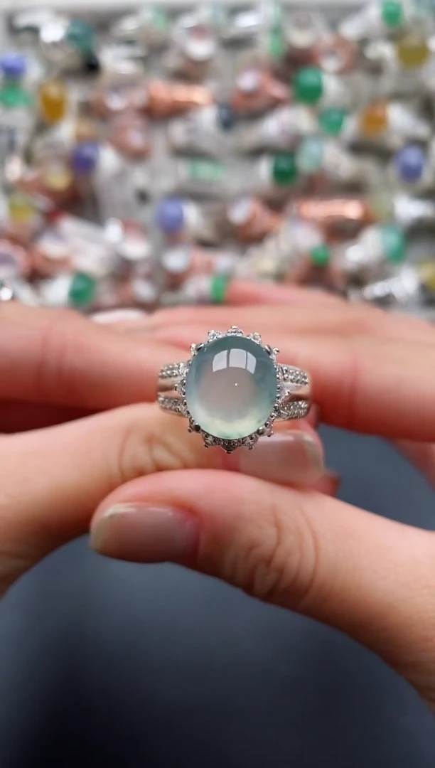 未镶嵌戒指翡翠缅甸天然A货翡翠55   3-9