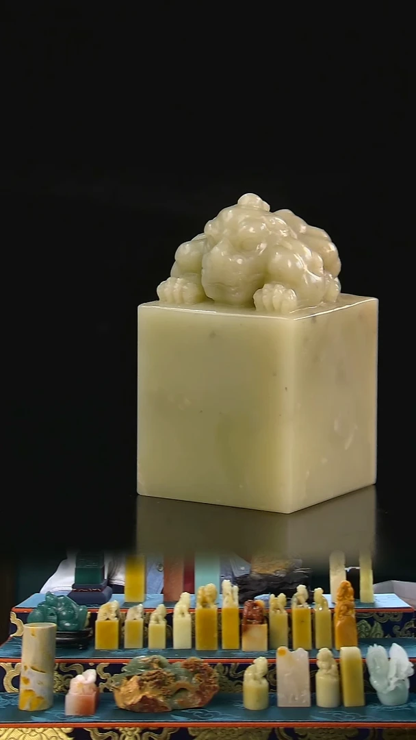 青田石封门蒲牢章3.0*3.0*5.0