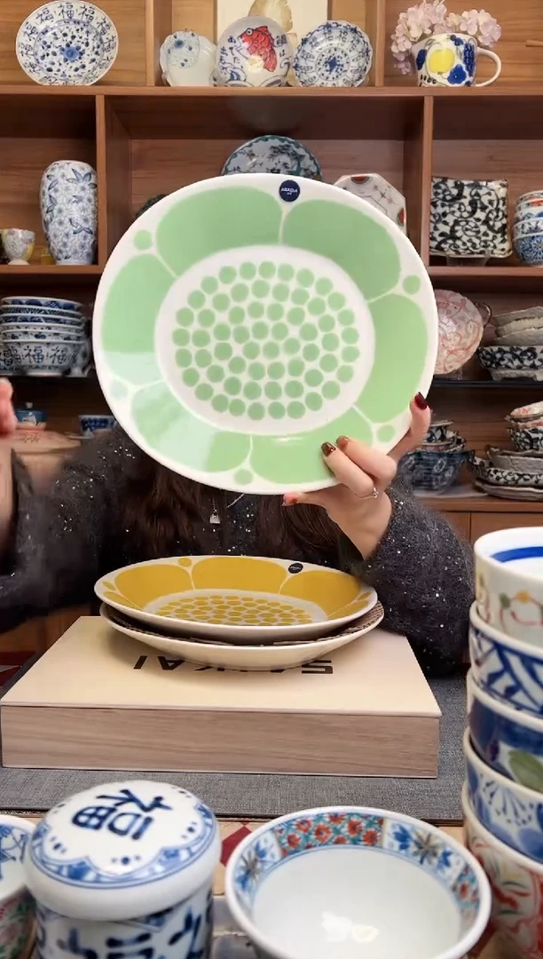 绿色星期天-25cm椭圆盘