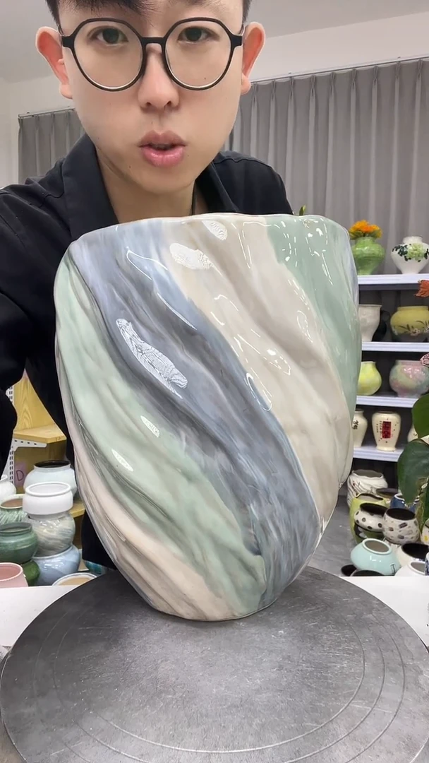 10.7号】陶瓷花盆直播链接  高30：   口20