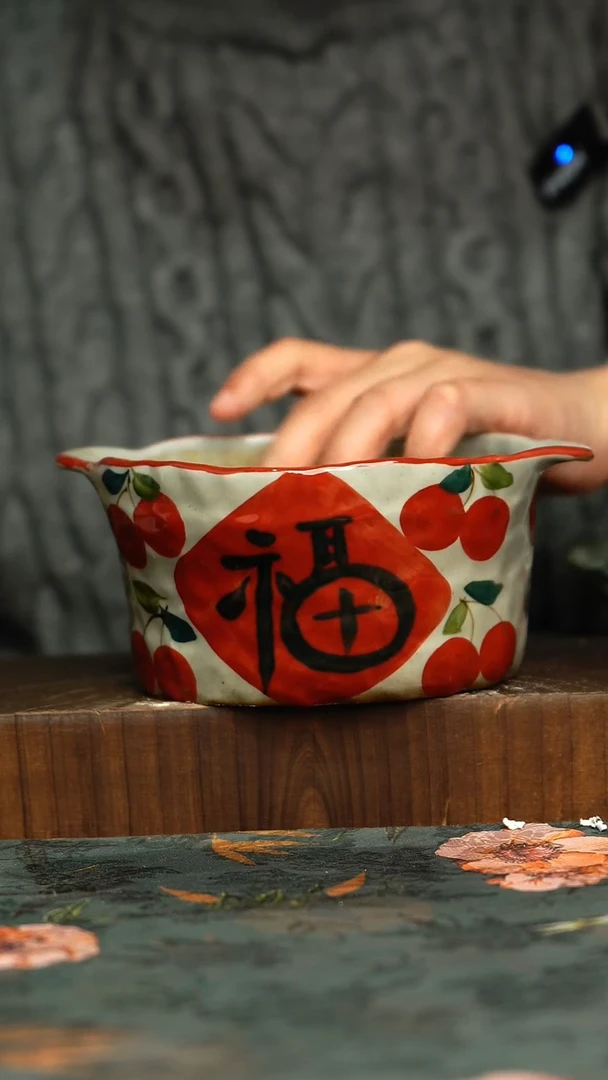 杯釉下彩手工手绘同款陶器