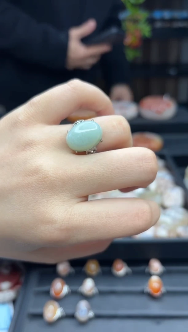 【闪购商品】石英质玉戒指未镶嵌728