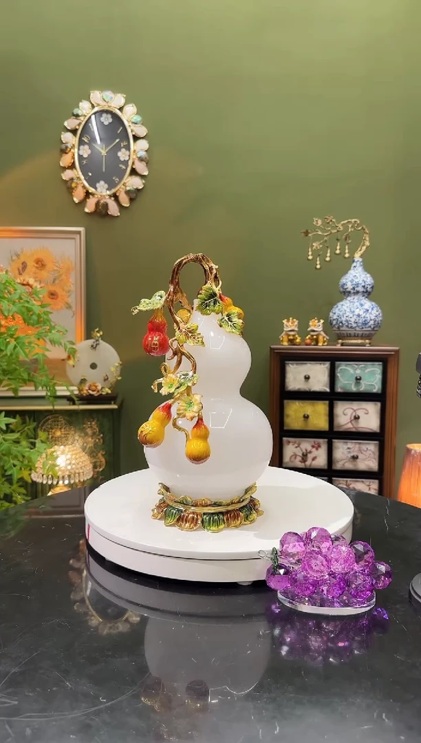 琉璃珐琅彩葫芦摆件