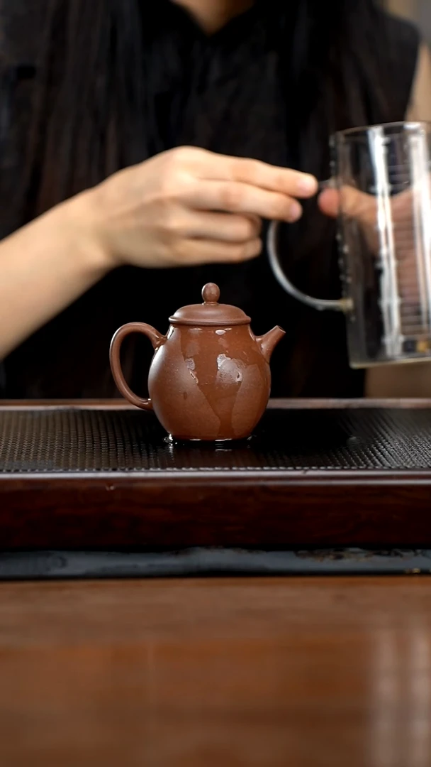 茶壶紫砂130cc黄龙山原矿百年紫泥橄榄20
