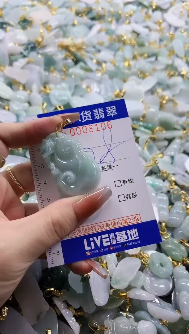 颈饰未镶嵌翡翠天然A货翡翠