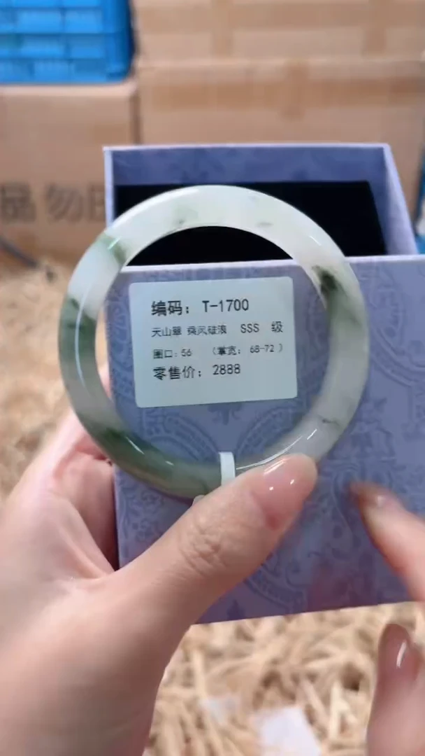 未镶嵌手镯石英质玉T-1077