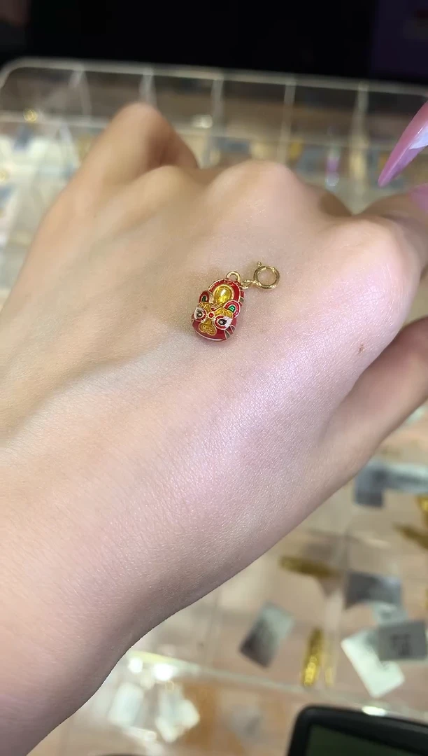 【闪购商品】18K金吊坠(不含链)虎头鞋a80