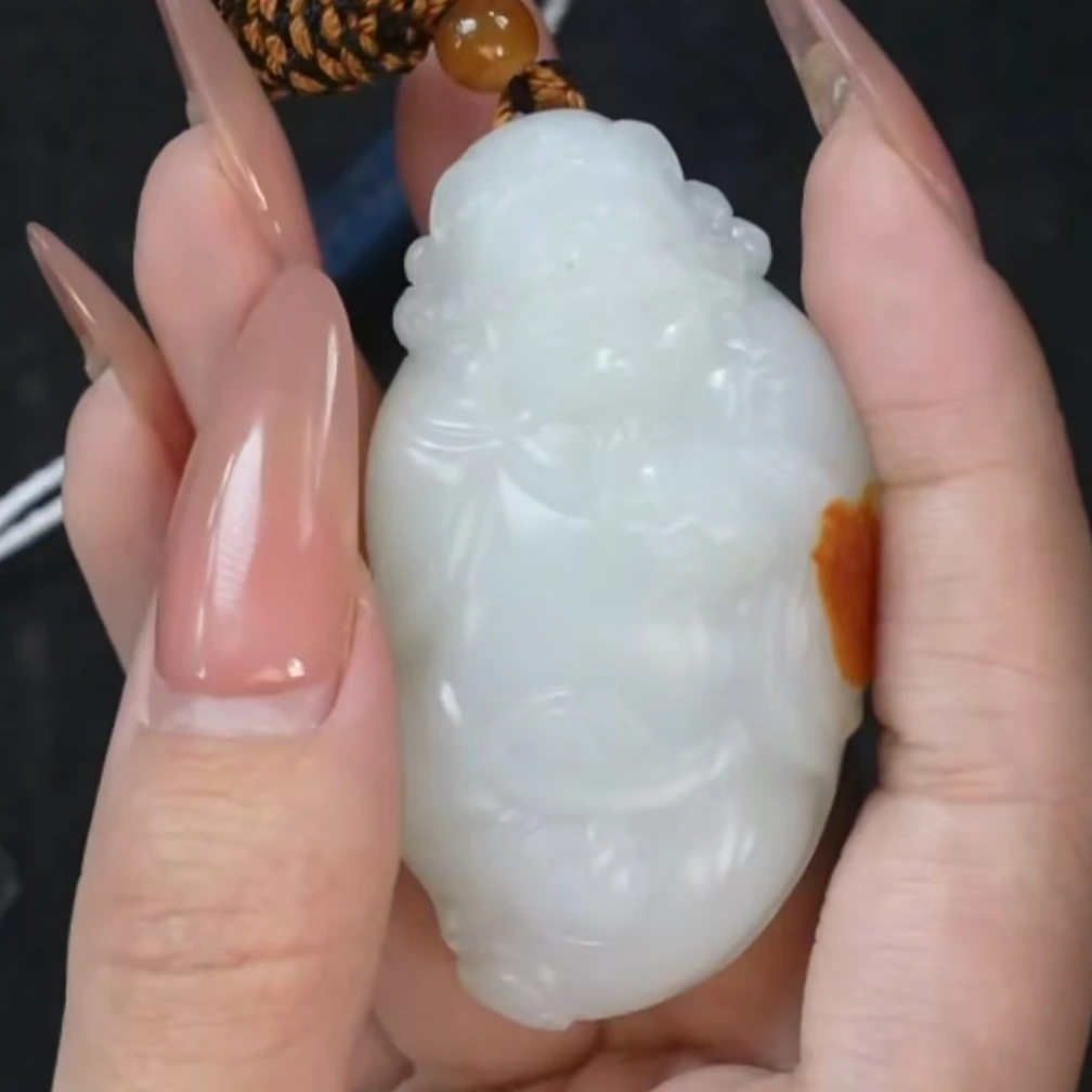 晚清和田玉财神 1