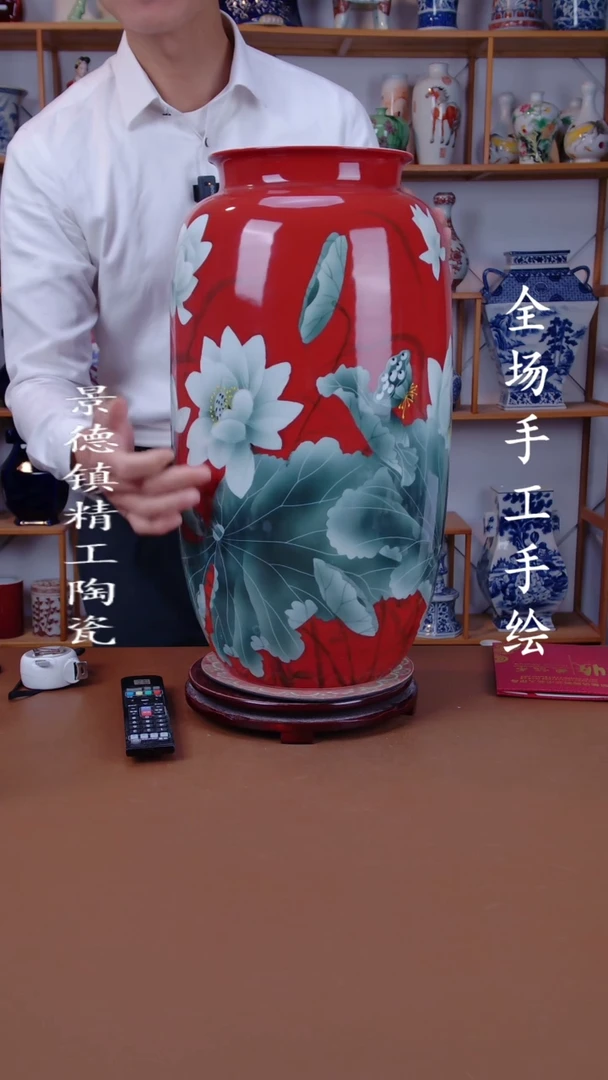 瓶景德镇手工手绘陶瓷摆件23